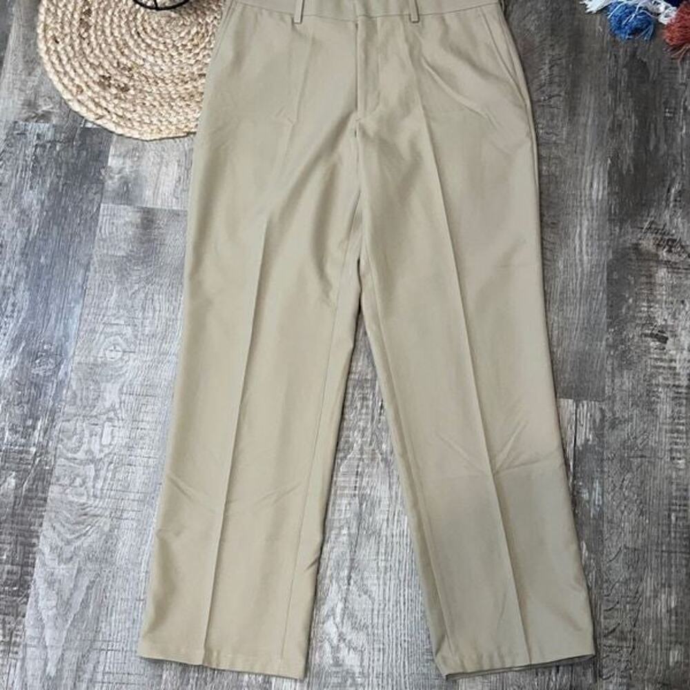 Walter Hagen mens flat front khaki golf pants size 34x32 NWOT - Picture 4 of 8